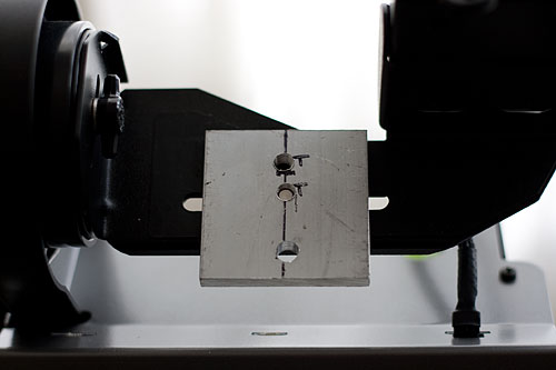 A small homemade aluminum camera adapter The short plate I made from aluminum